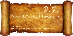 Pokoráczki Flavián névjegykártya